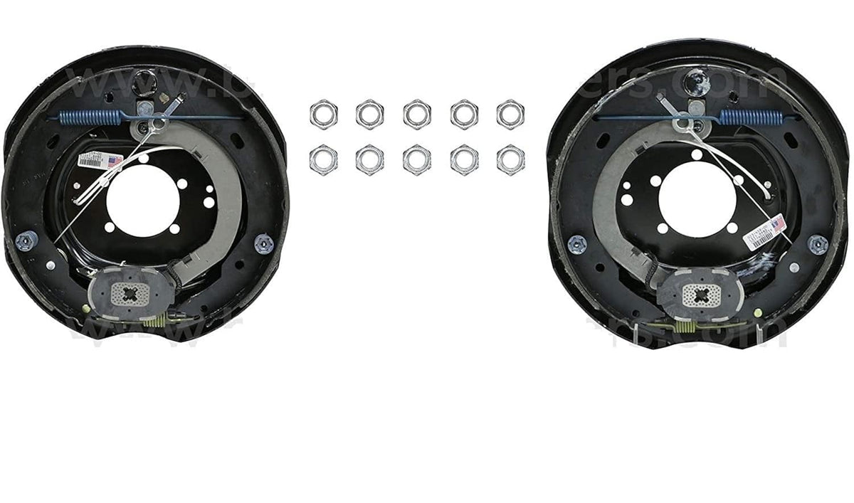 2 x Dexter 12"x2" Never-Adjust Nev-R-Adjust Electric Trailer Brake Backing Plate (23-458-459)