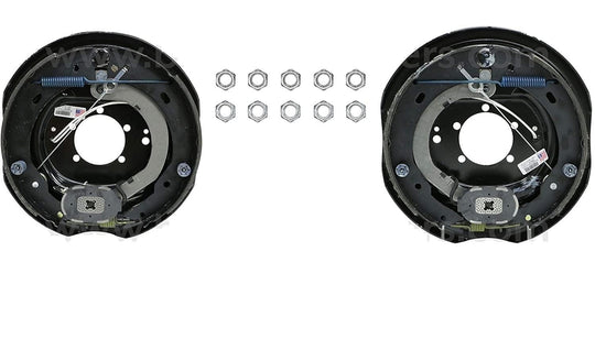 2 x Dexter 12"x2" Never-Adjust Nev-R-Adjust Electric Trailer Brake Backing Plate (23-458-459)