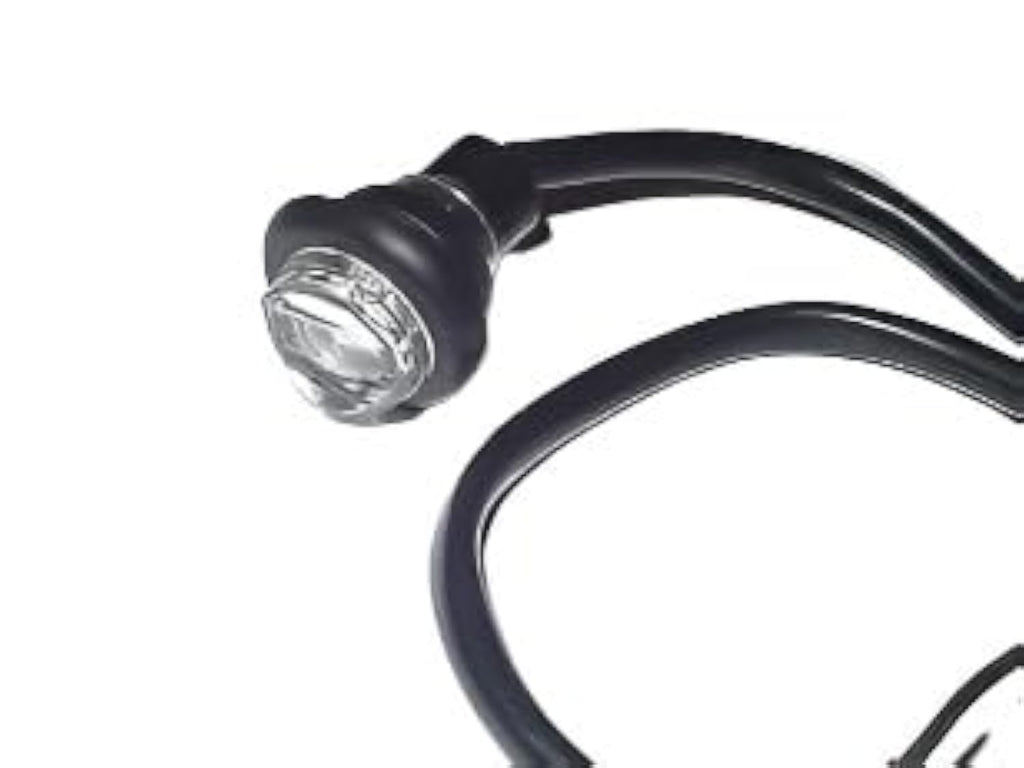 3/4" Marker Light Single White Diode LED Truck Trailer RV 55WC Hot Spot (J-55-C)