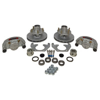 Kodiak 8" Disc Brake Kit 5x4.5 Dacromet 2000 lbs EZ Lube Trailer Axle (KOD27FR)