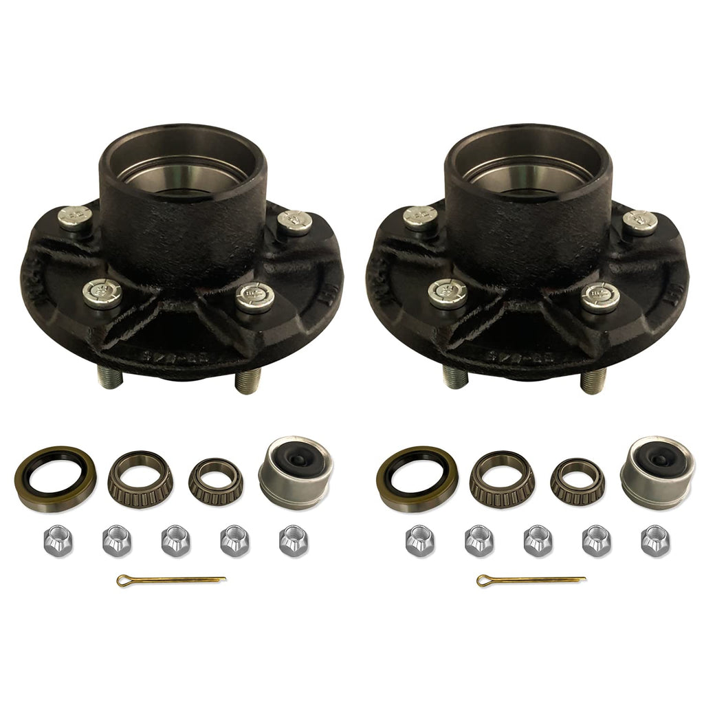 2- 5x5 Idler Hubs with 3500# Bearing Kits Replace Trailer Axle fits Dexter ALKO (SH2RV550-KITX2)