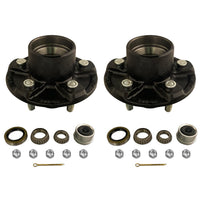 2- 5x5 Idler Hubs with 3500# Bearing Kits Replace Trailer Axle fits Dexter ALKO (SH2RV550-KITX2)