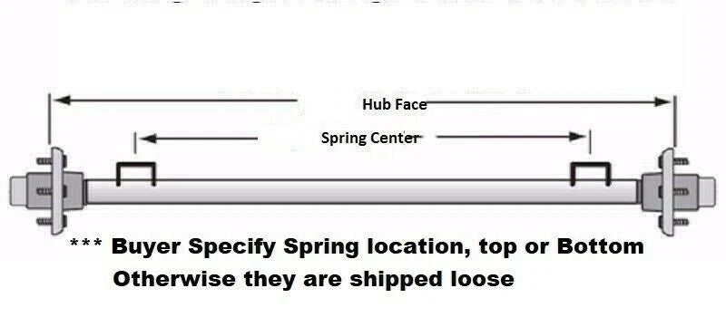 2000 lb Trailer Axle Kit - 56.5" Hub Face, 5x4.5 Idler Hubs, Bearings & Hardware Included (2000-565-18-H-545)
