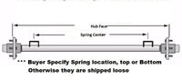 2000 lb Trailer Axle Kit - 56.5" Hub Face, 5x4.5 Idler Hubs, Bearings & Hardware Included (2000-565-18-H-545)