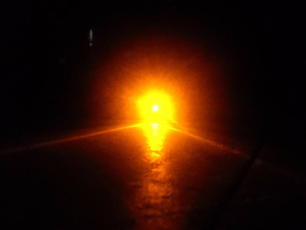 3/4" Amber Mini Hot Spot Bullet 1 LED Clearance Marker Trailer Truck Light (J-54-A)