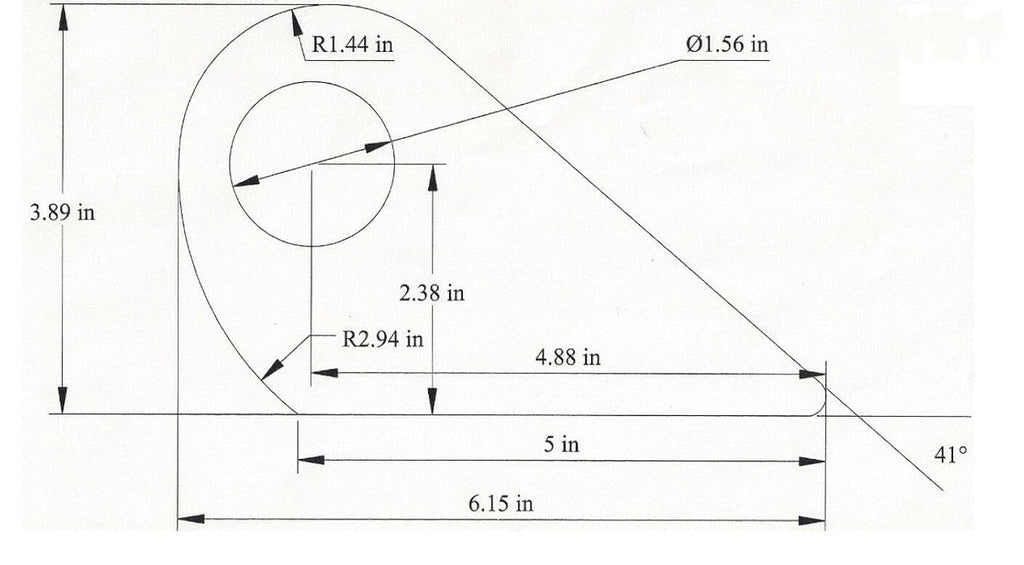 2 - Weld On Steel Ramp Gate Holder Hinge Heavy Duty Equipment Trailer Tear drop (RM-5-LOTOF2)