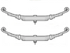 Pair - 3500# Trailer Leaf Spring for 7000# Axle 25.25" Camper 6 Leaf (PR6-2)