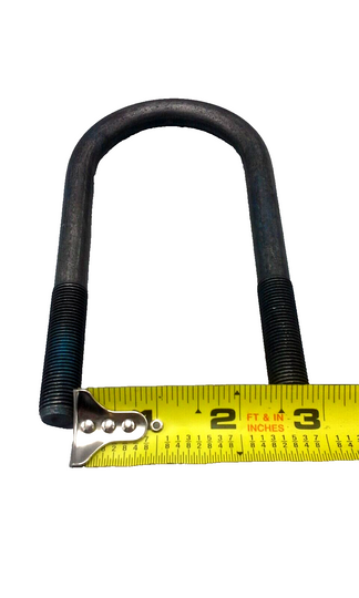 UB-R200 2-3/8" Round Trailer Axle U-Bolt, 5-1/4" Long, 1/2"-20 Fine Thread (UB-R200)