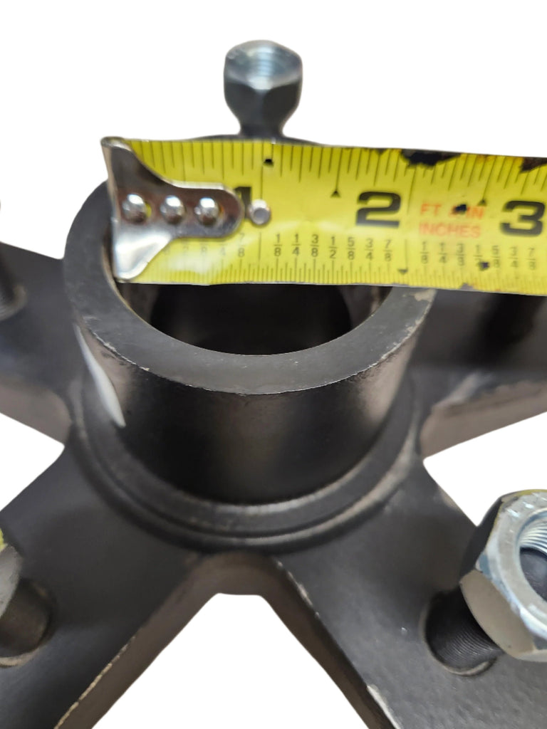 Idler Hub, 3500#, 5 x 5.5, WHITE, Dexter, 1/2" Stud, Cupped & Studded, Star Shaped (8-256-5)