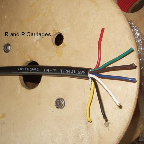 14/7 Gauge 7 Seven Wire RV Camper Trailer Cable Cord Plug Conductor Cable SOLD IN 5' SECTIONS (WTC147-5)
