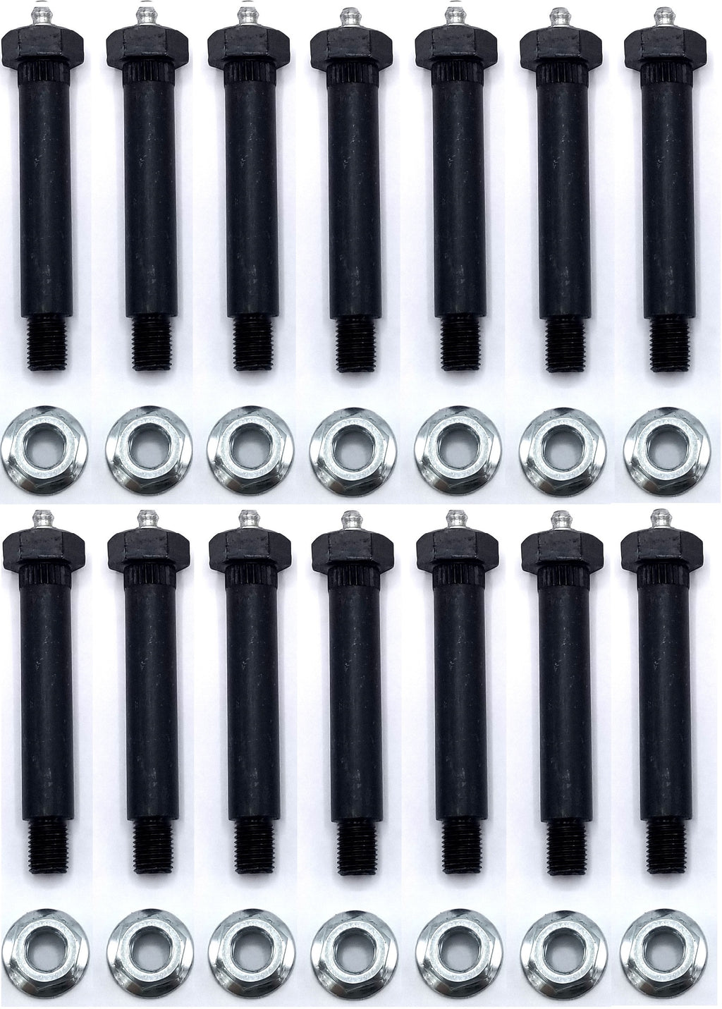 14 Trailer Axle Leaf Spring Shackle Bolt Grease Eye Wet Bolt 9/16 x 3-3/8" w/Nut (007-236-01-LOTOF14)