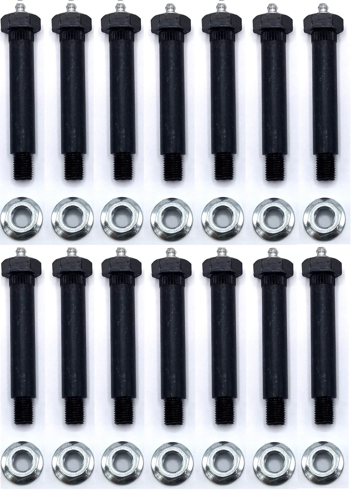 14 Trailer Axle Leaf Spring Shackle Bolt Grease Eye Wet Bolt 9/16 x 3-3/8" w/Nut (007-236-01-LOTOF14)