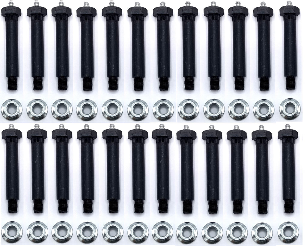 (22) Trailer Axle Leaf Spring Shackle Bolt Grease Eye Wet Bolt 9/16 x 3-3/8" w/Nut (007-236-01-LOTOF22)