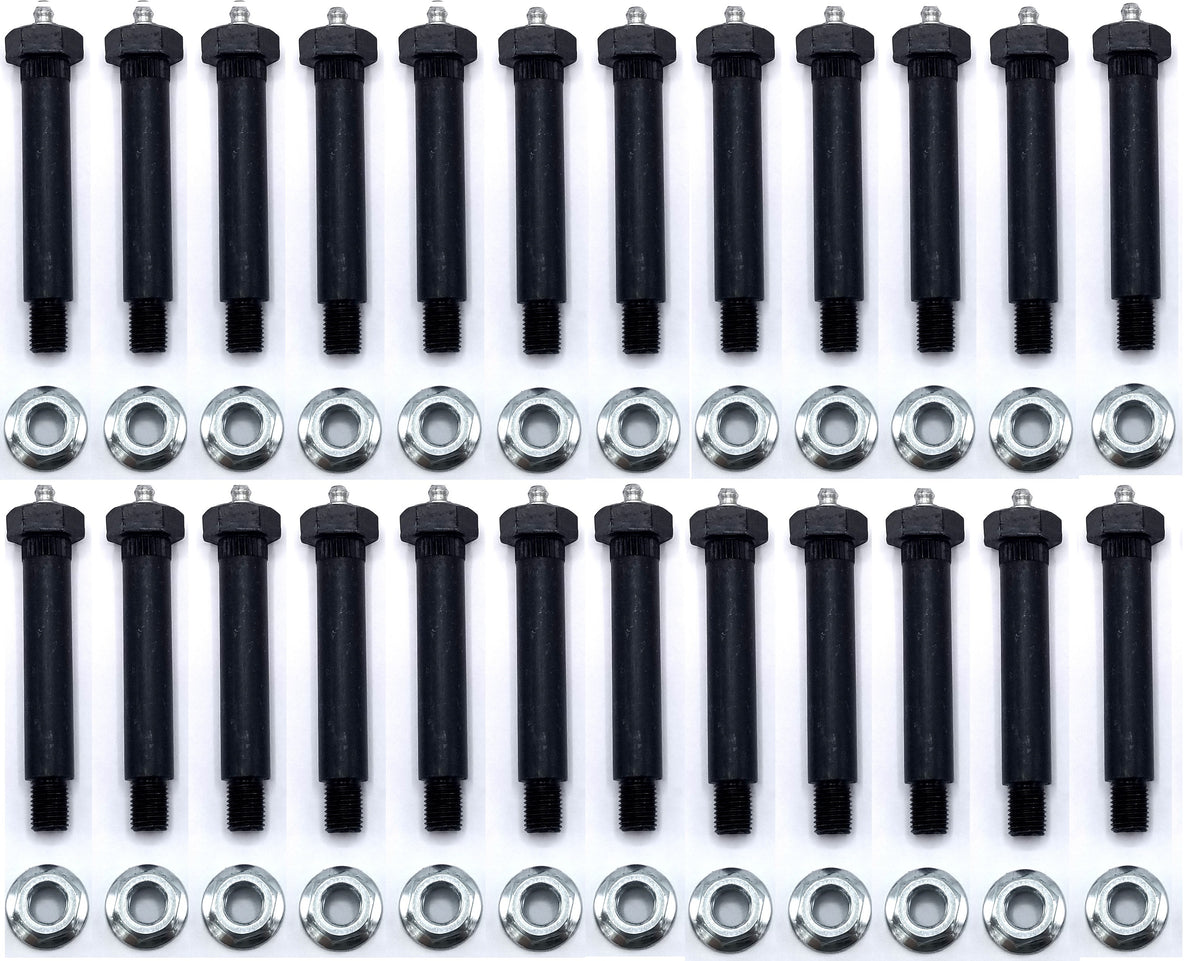 (22) Trailer Axle Leaf Spring Shackle Bolt Grease Eye Wet Bolt 9/16 x 3-3/8" w/Nut (007-236-01-LOTOF22)