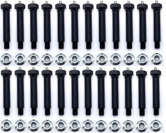 (22) Trailer Axle Leaf Spring Shackle Bolt Grease Eye Wet Bolt 9/16 x 3-3/8" w/Nut (007-236-01-LOTOF22)
