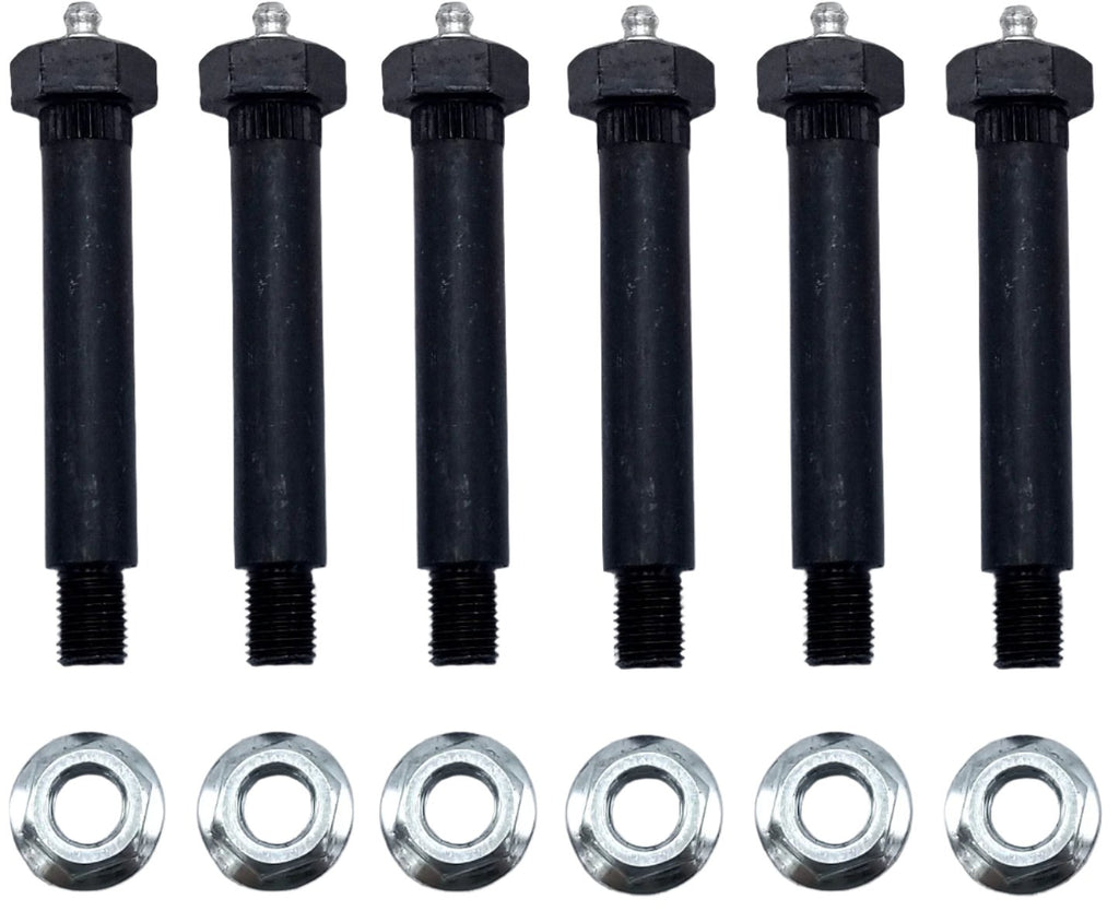 6 Trailer Axle Leaf Spring Shackle Bolt Grease Eye Wet Bolt 9/16 x 3-3/8" w/Nut (007-236-01-LOTOF6)