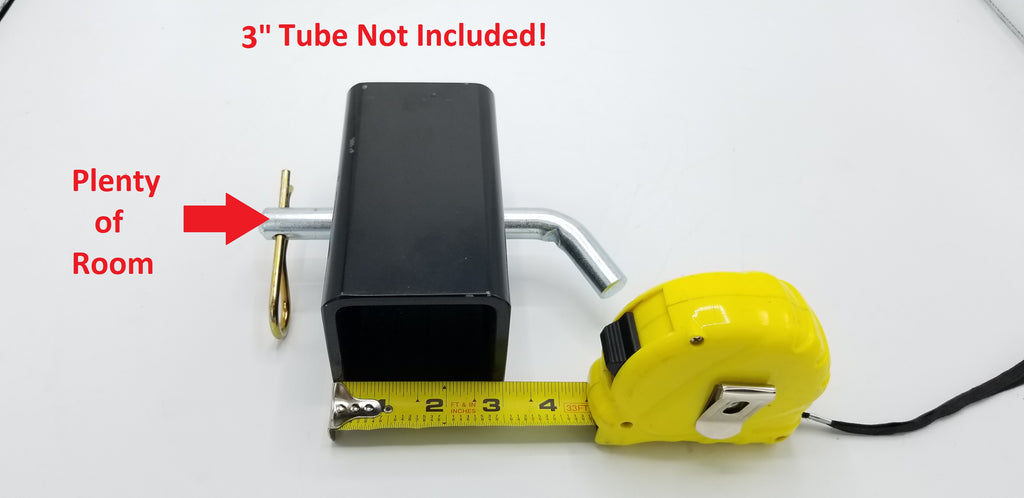 Extra Long Hitch Pin 5/8" Dia x 4-3/4" Span for 2-1/2" & 3" Receiver Tube Truck  (01065)