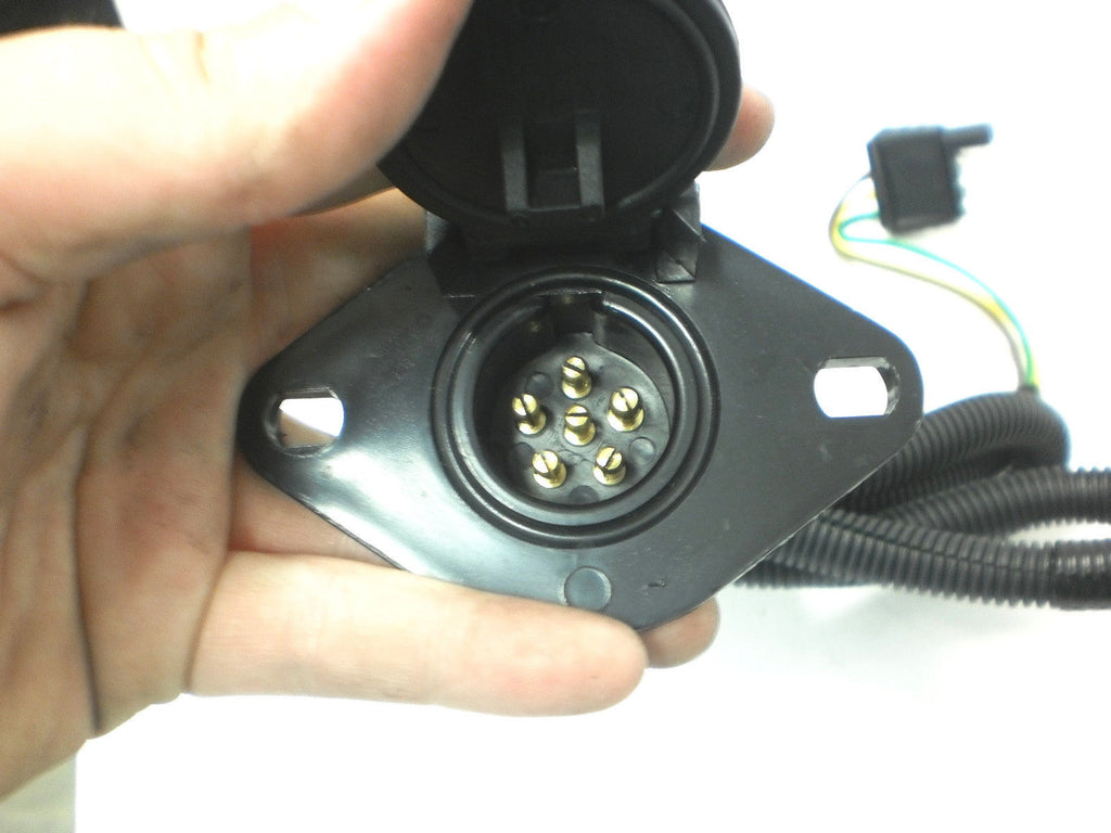 6 Way Truck End Round Trailer Harness Plug Wiring Kit Towing Adapter 4 foot cord (08097)