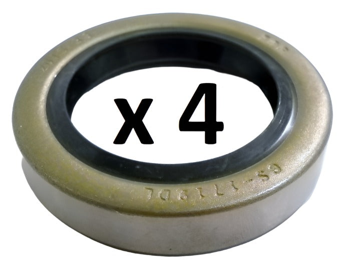 4 -3500# Trailer Axle Double Lip Grease Seals 1.719 EZ lube Dexter Transcom 10-19 (10-19-LOTOF4)