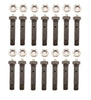 14 Greaseable 9/16 x 3 Wet Shackle Bolts 1.75" Spring Trailer Axle NO STEP DOWN (126B2LN-KITx14)