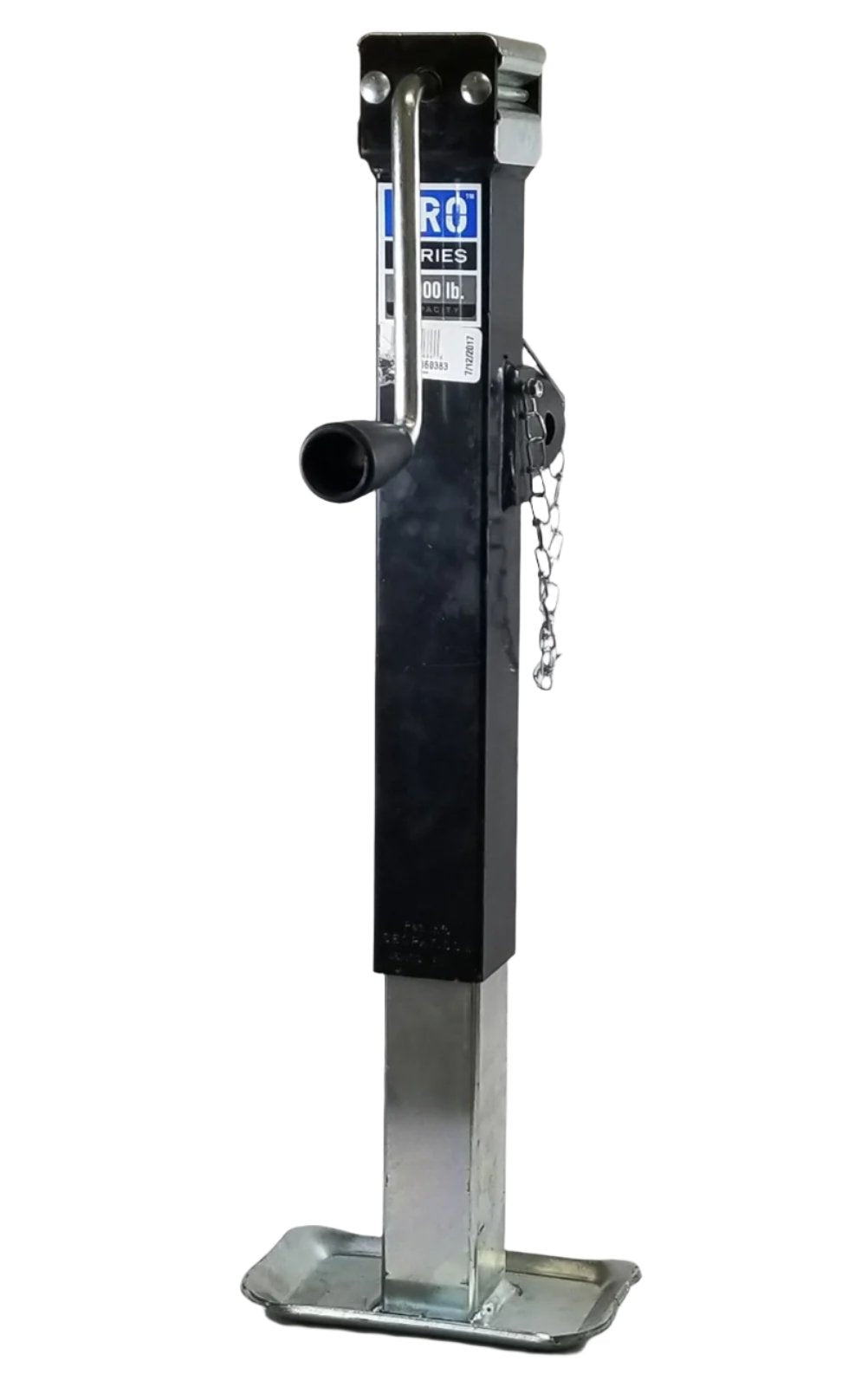 Pro Series Square Pipe Mount Swivel Sidewind Trailer Jack 5000# w/ 10" Lift (1400860383)