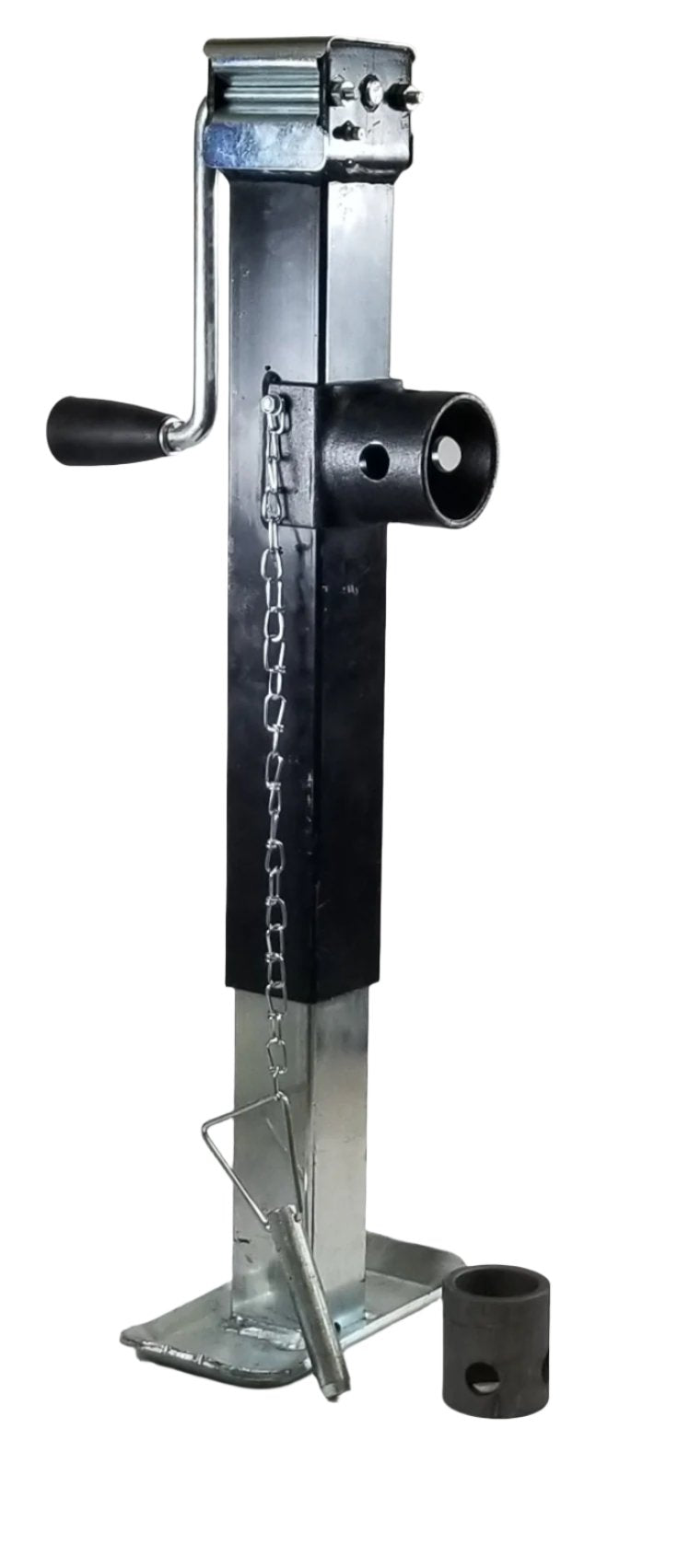 Pro Series Square Pipe Mount Swivel Sidewind Trailer Jack 5000# w/ 10" Lift (1400860383)