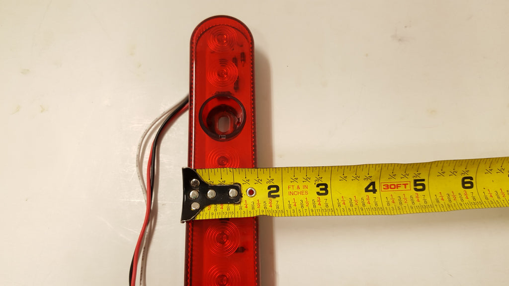 TWO 13.6 Red Stop Turn Tail Brake Light Bar 13 LED Trailer Truck Heavy Duty (HD13513RSD-LOTOF2)