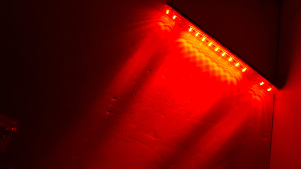 TWO 13.6 Red Stop Turn Tail Brake Light Bar 13 LED Trailer Truck Heavy Duty (HD13513RSD-LOTOF2)