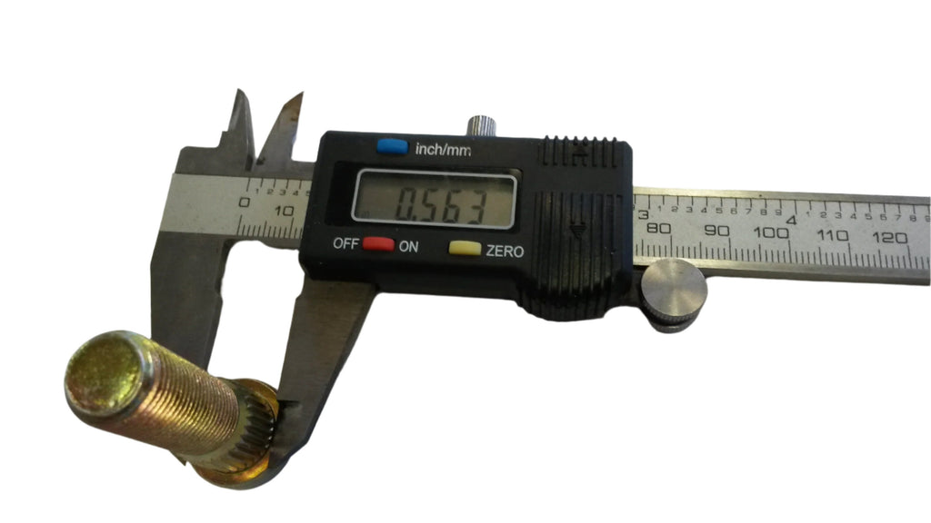 FIVE - 1/2"-20 x 1.75" Press-In Trailer Wheel Stud (32498U-5)