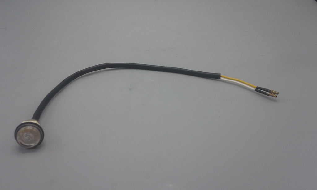 11/16 Amber Clear Jammy Bullet Light 1 LED Waterproof Marker Accent P2 Rated (J-5-AC)