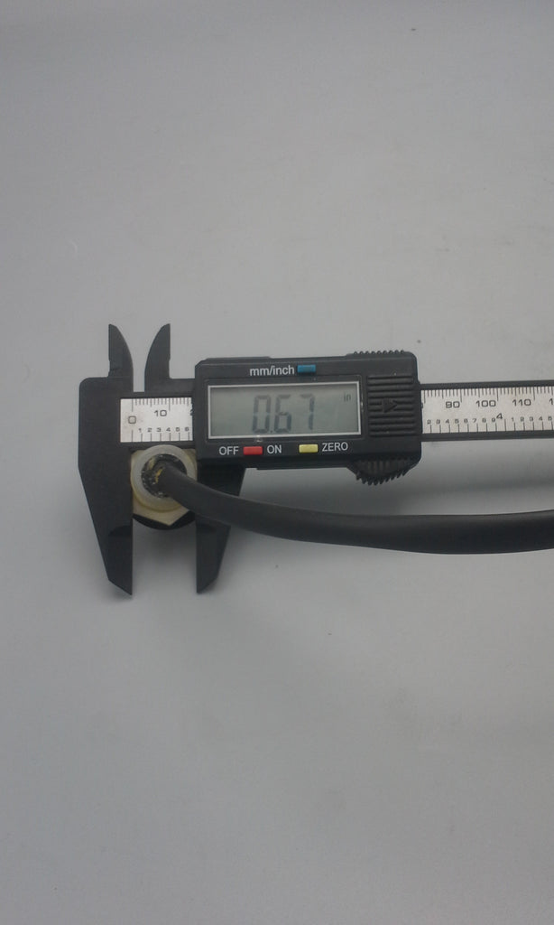 11/16 Amber Clear Jammy Bullet Light 1 LED Waterproof Marker Accent P2 Rated (J-5-AC)