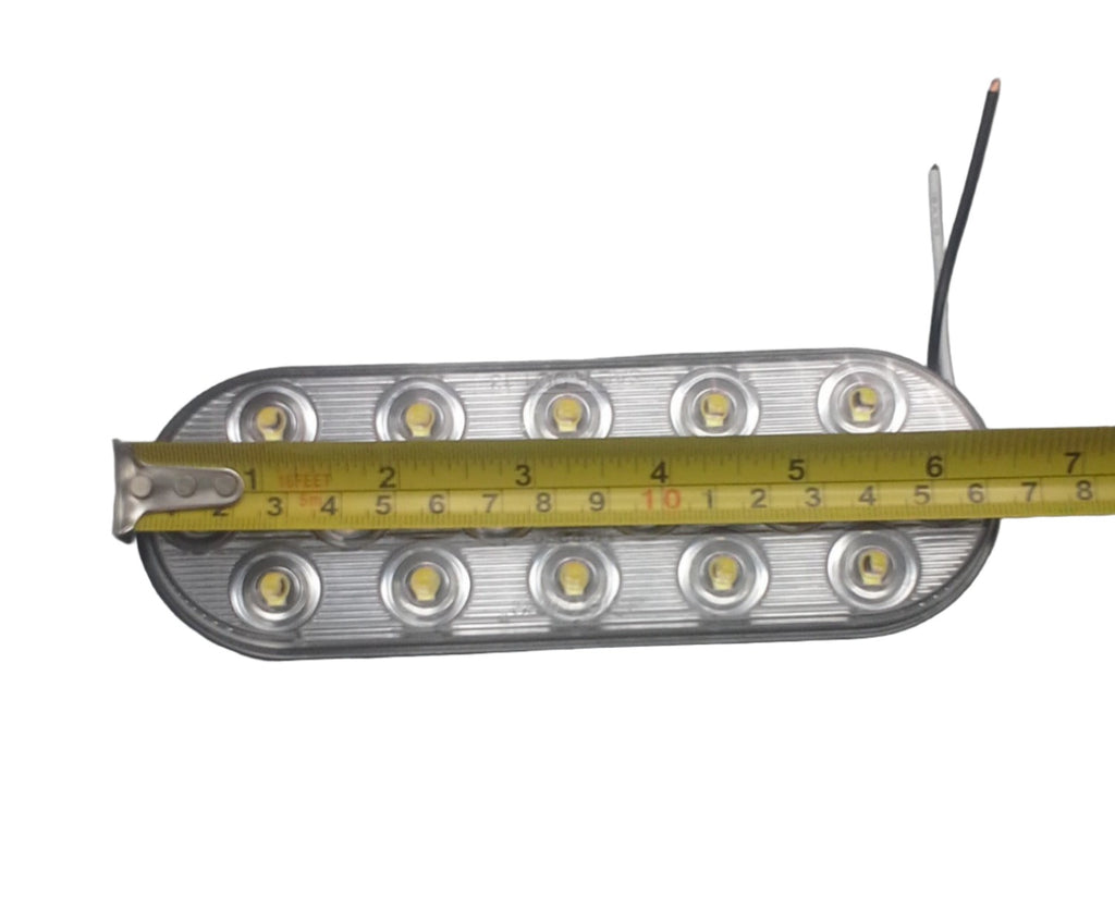 1-Maxxima Low Profile White LED 6" Oval Reverse Backup Light Cargo Flush Surface (M63350)
