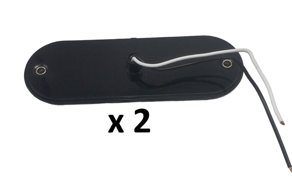 2 - Maxxima Low Profile White LED 6" Oval Reverse Backup Light Cargo Flush Surface (M63350-LOTOF2)