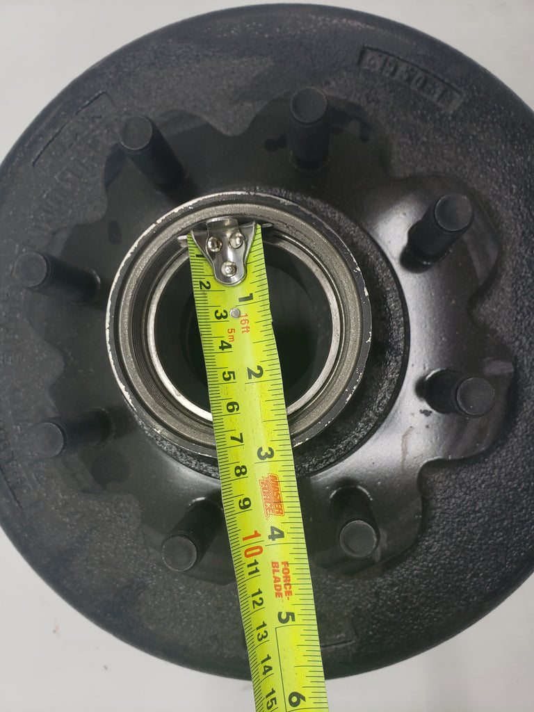 Trailer Hub Brake Drum 8K Axle 12-1/4"x3-3/8" 5/8 stud Oil/grease 8000# Lippert 674862 (99-86580-46-KIT)
