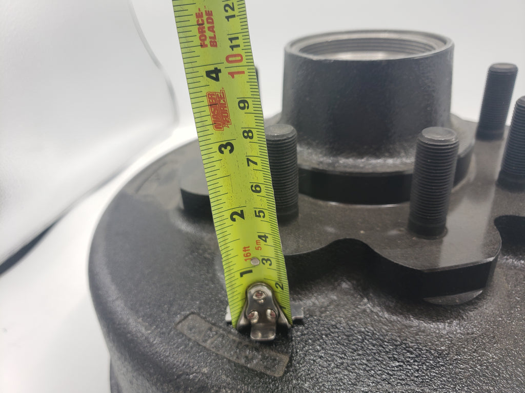 Trailer Hub Brake Drum 8K Axle 12-1/4"x3-3/8" 5/8 stud Oil/grease 8000# Lippert 674862 (99-86580-46-KIT)