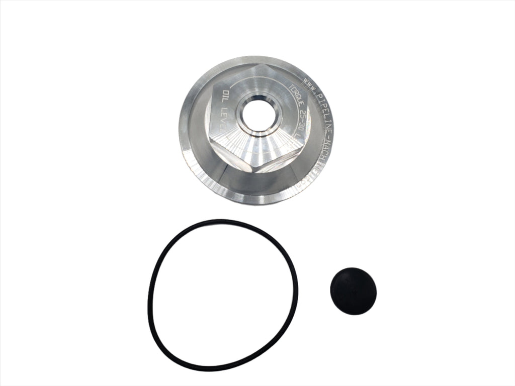 2 BILLET ALUMINUM 4" Oil Bath Cap 21-36 Trailer Axle Bearing Hub 10K-HD 12K-15K (21-36 Billet-Kitx2)