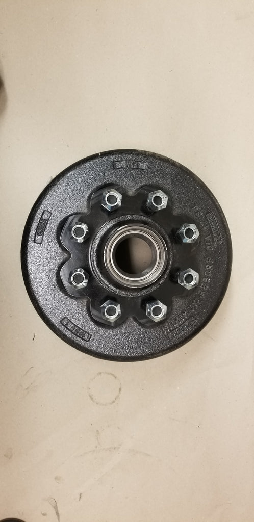 Trailer Hub Brake Drum 8K Axle 12-1/4"x3-3/8" 5/8 stud Oil/grease 8000# Lippert 674862 (99-86580-46-KIT)
