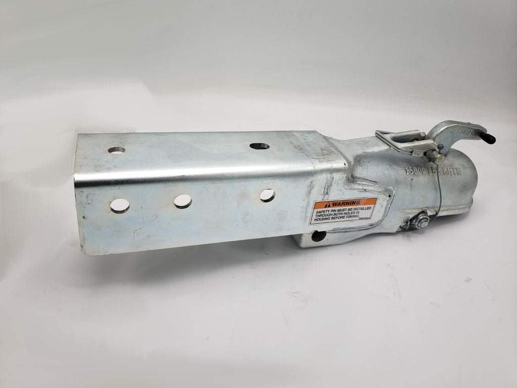 Zinc 3" Channel x2-5/16" Ball X.H.D Cast Trailer Coupler 15,000 Lb. Weld/Bolt On (0091562)