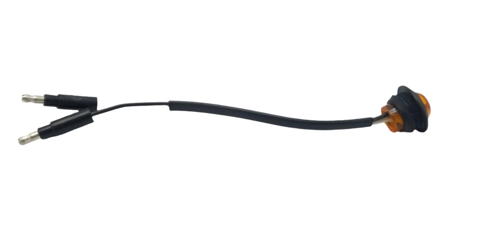 Maxxima 3/4" Round LED P2PC CM Amber With 3/4" Weld-On Light Bracket (M09300Y-34-BRACKET)