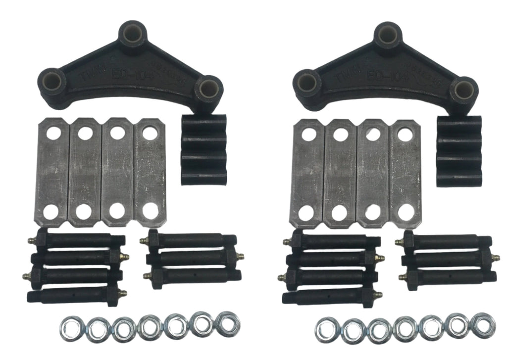 Suspension Rebuild Kit with 13-104 EQ-104 Equalizers, 3" Wet Bolts and 3.125" Shackle Straps (SRK-TA-WB-SE-3125)