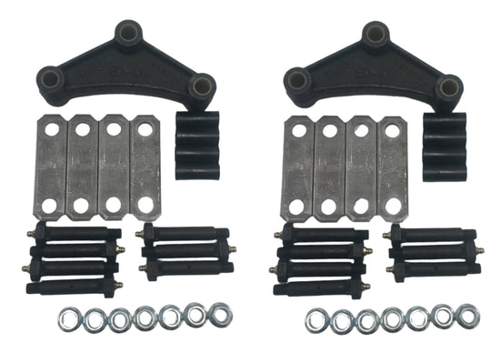 Suspension Rebuild Kit with 13-104 EQ-104 Equalizers, 3" Wet Bolts and 3.125" Shackle Straps (SRK-TA-WB-SE-3125)