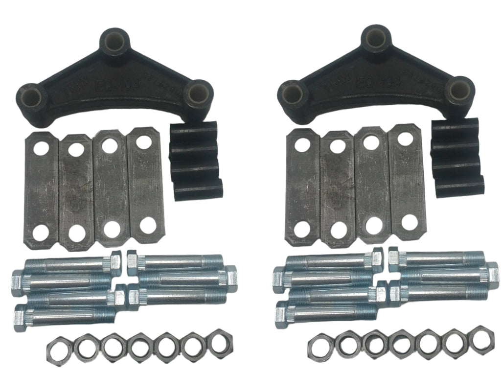Suspension Tandem Axle Rebuild Kit Short 13-104 Equalizers, 2.6" Shackle Straps (SRK-TA-SB-104)