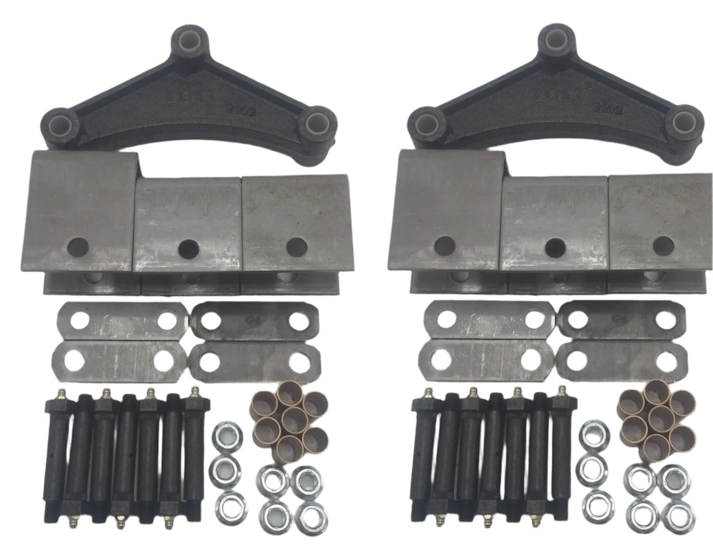 Tandem Hanger Kit, Wet bolts, Long Equalizers, Brass Bushings (SHK-TA-WB-LE-BB)