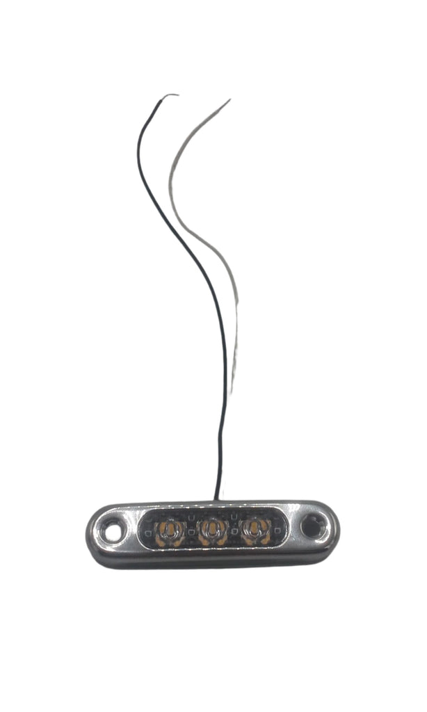 TecNiq White accent 3 LED EON Light w/Vertical Daytime Step Motorcycle USA (E03-MSV0-1)