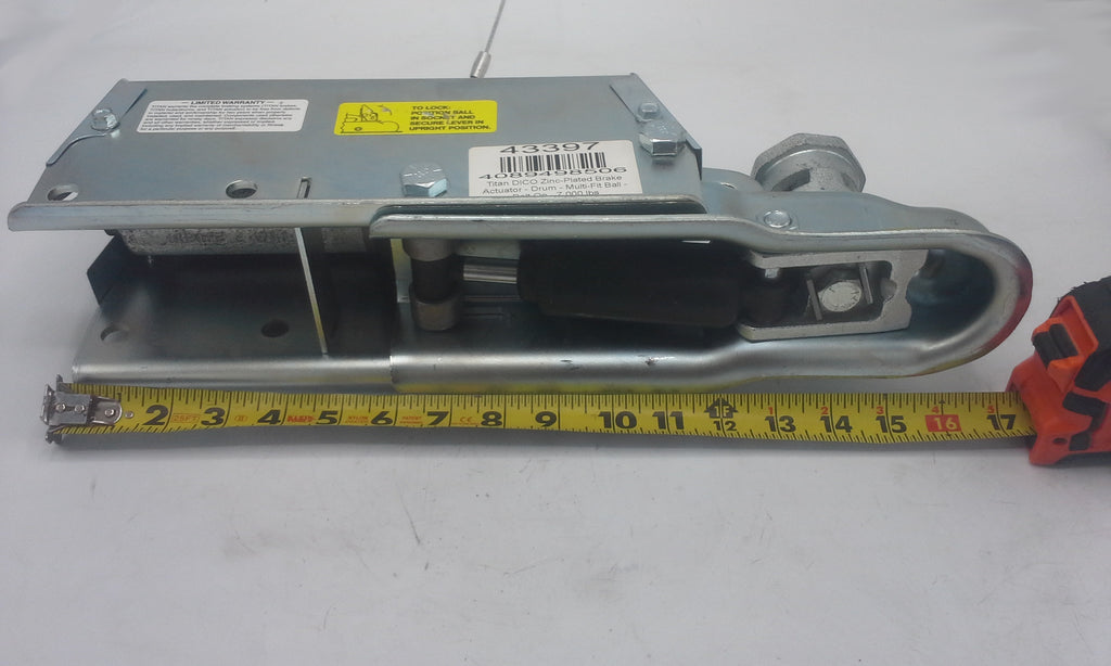 Titan DICO Zinc-Plated Brake Actuator - Drum - Multi-Fit Ball - Bolt On - 7,000 lbs (43397)