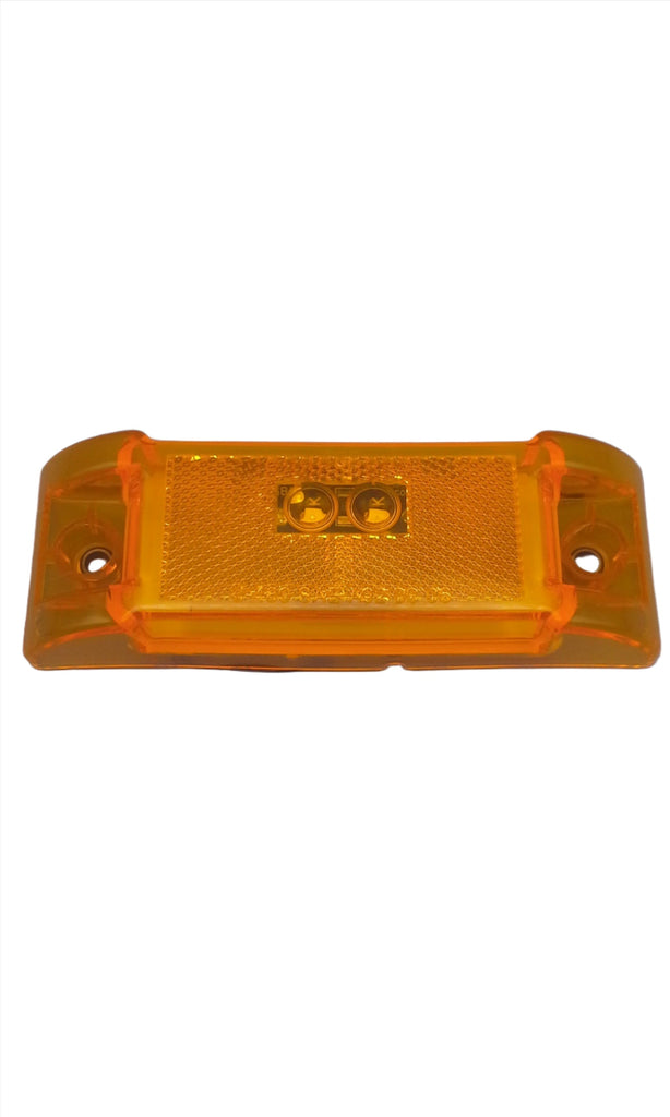 2" x 6" Amber LED Clearance / Marker Light – Reflective Surface (8-Pack) (J-485-A8)