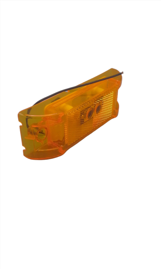 2" x 6" Amber LED Clearance / Marker Light – Reflective Surface (8-Pack) (J-485-A8)