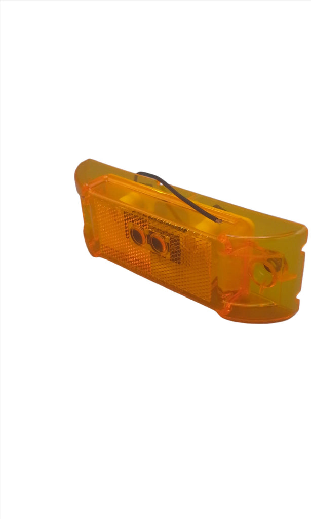 2" x 6" Amber LED Clearance / Marker Light – Reflective Surface (8-Pack) (J-485-A8)