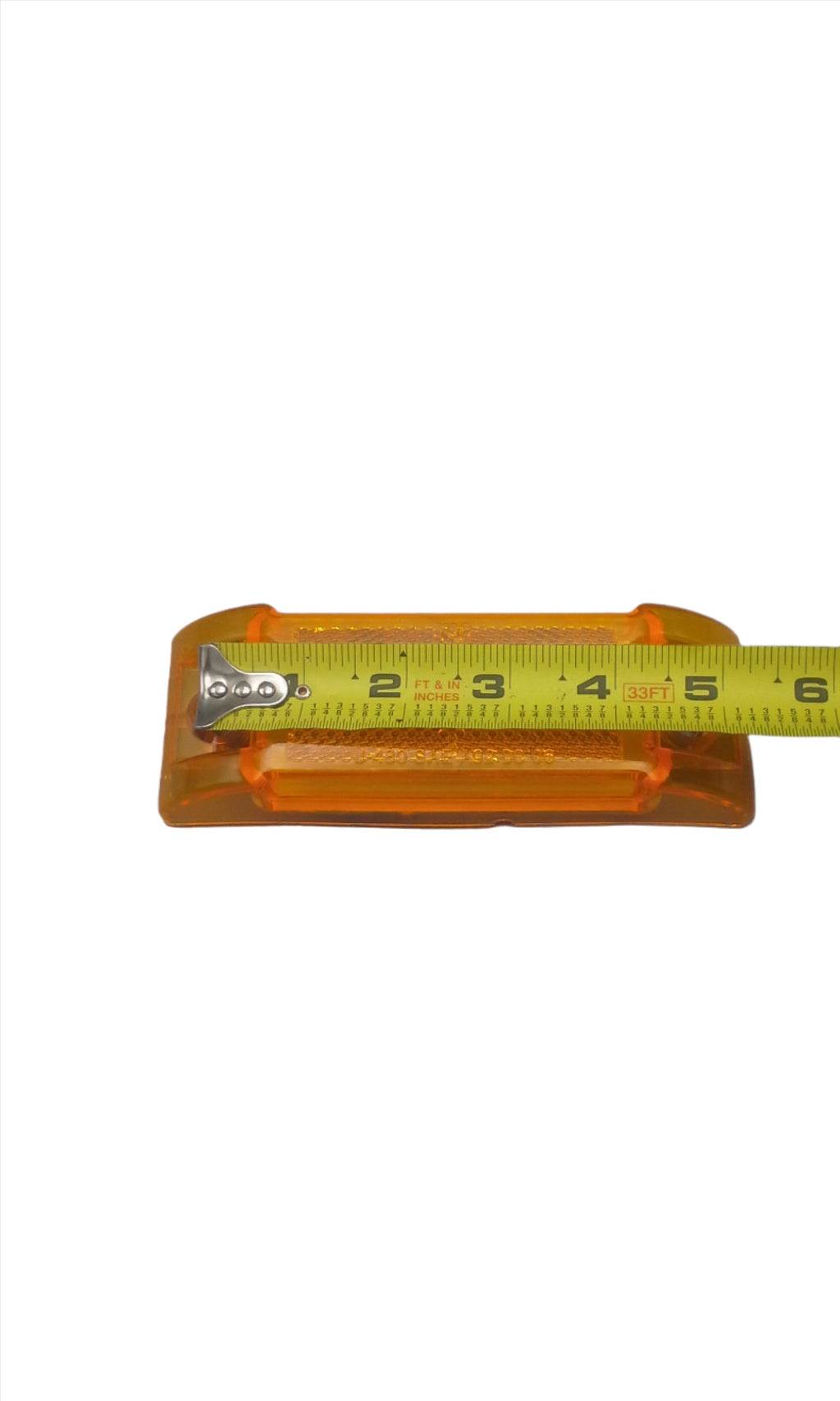 2" x 6" Amber Reflective Clearance Marker Light Trailer Truck RV Camper J485  (J-485-A)