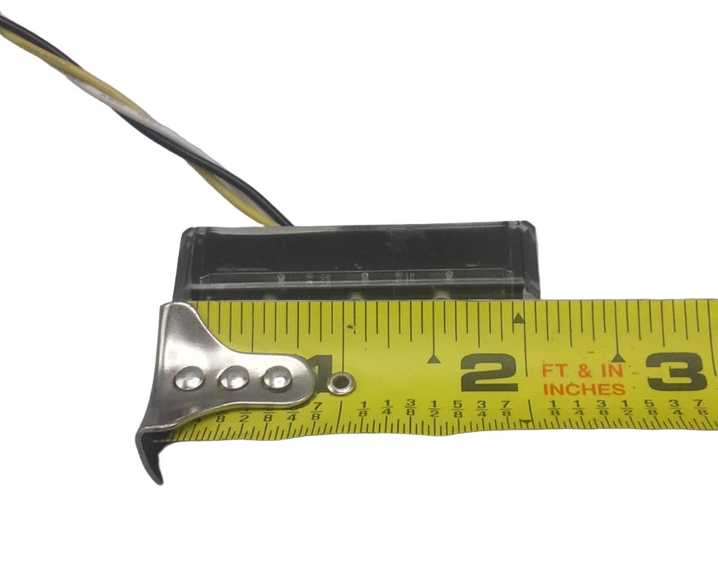 2 - TecNiq Amber Marker Turn Signal 3 LED EON Light w/SS Case Motorcycle USA (E03-A003-1 + E03-0SH0-1-LOTOF2)